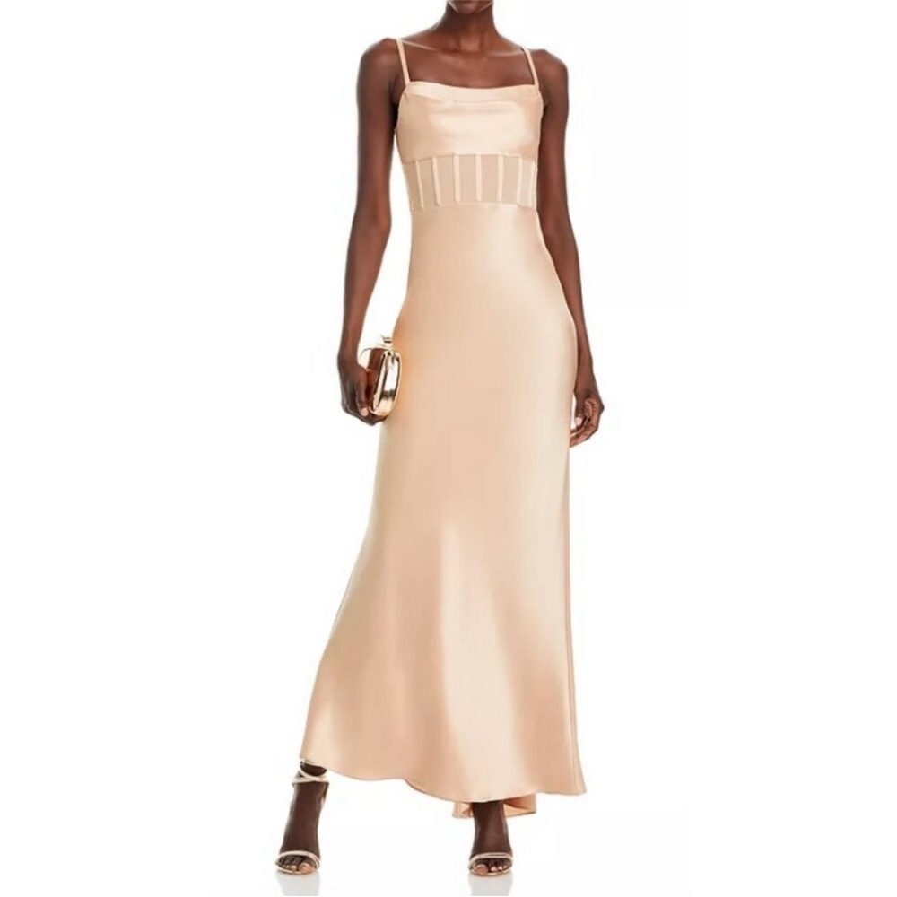 Alice and Olivia Formal Valentina Corset Formal NWT Color is Almond